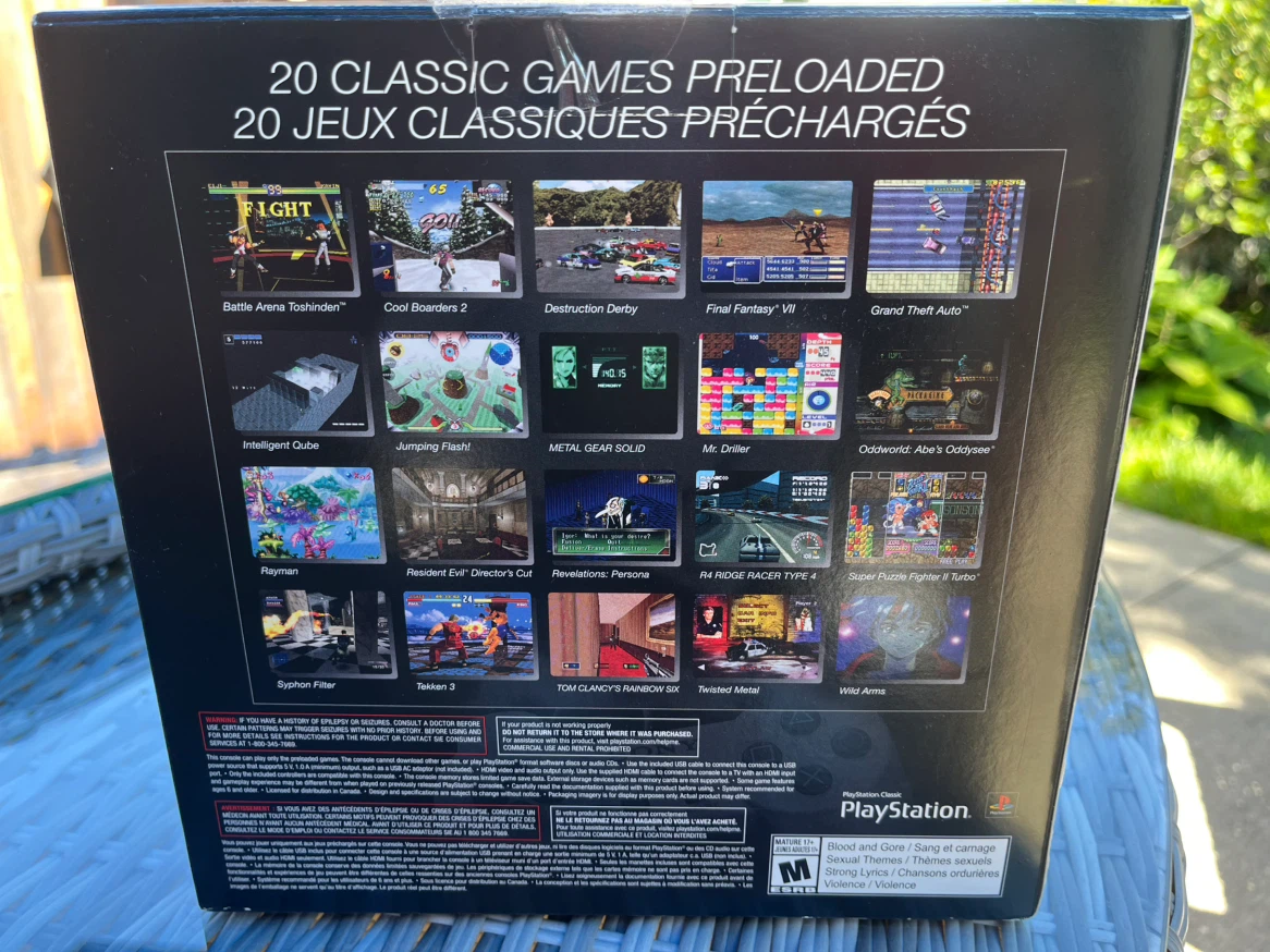 Sony PlayStation Classic Console with 20 Preloaded Games - photo 2
