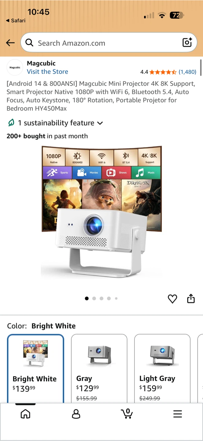 Magcubic HY350MAX Smart Mini Projector - photo 4