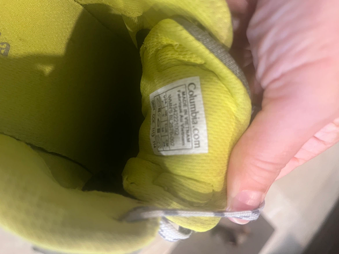 Columbia Grey & Yellow Hiking Shoes - photo 3