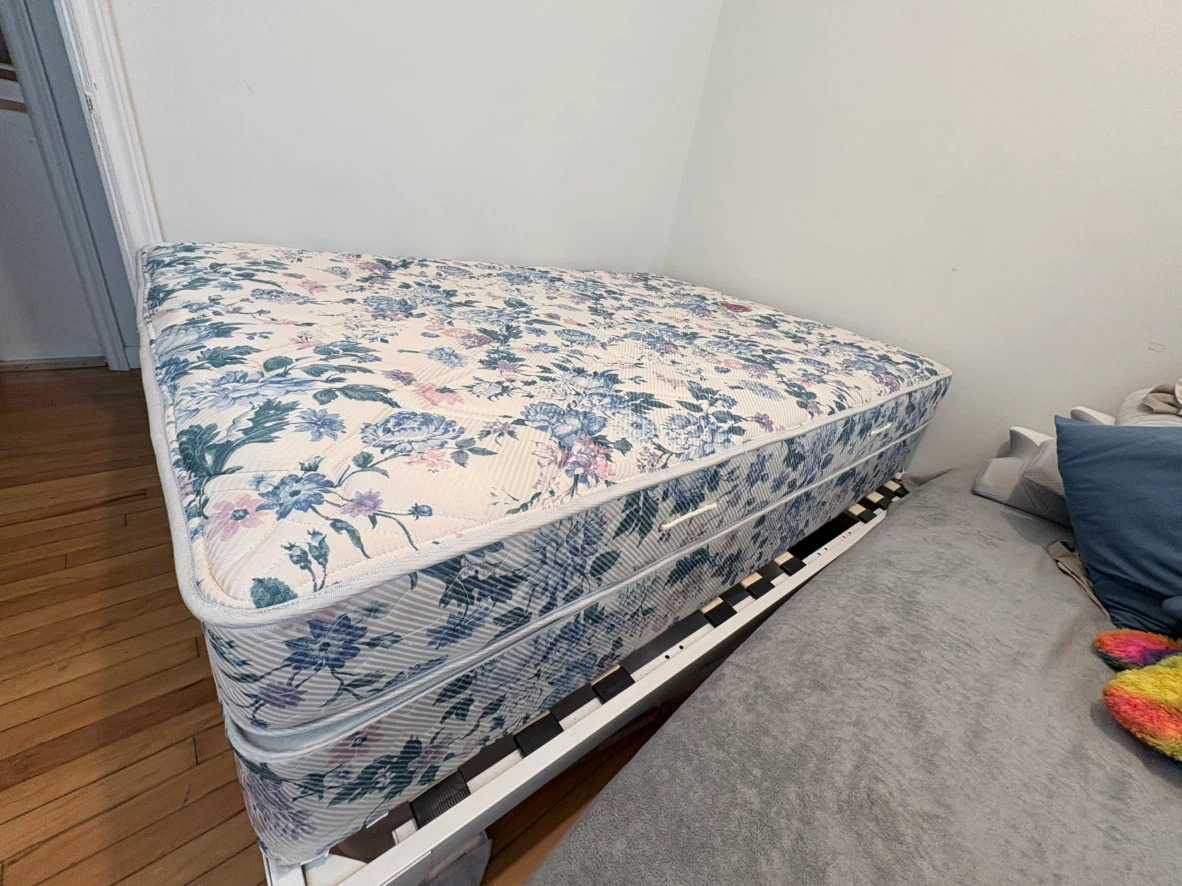 Vintage Sealy flora Mattress Set with Slatted Frame - photo 2