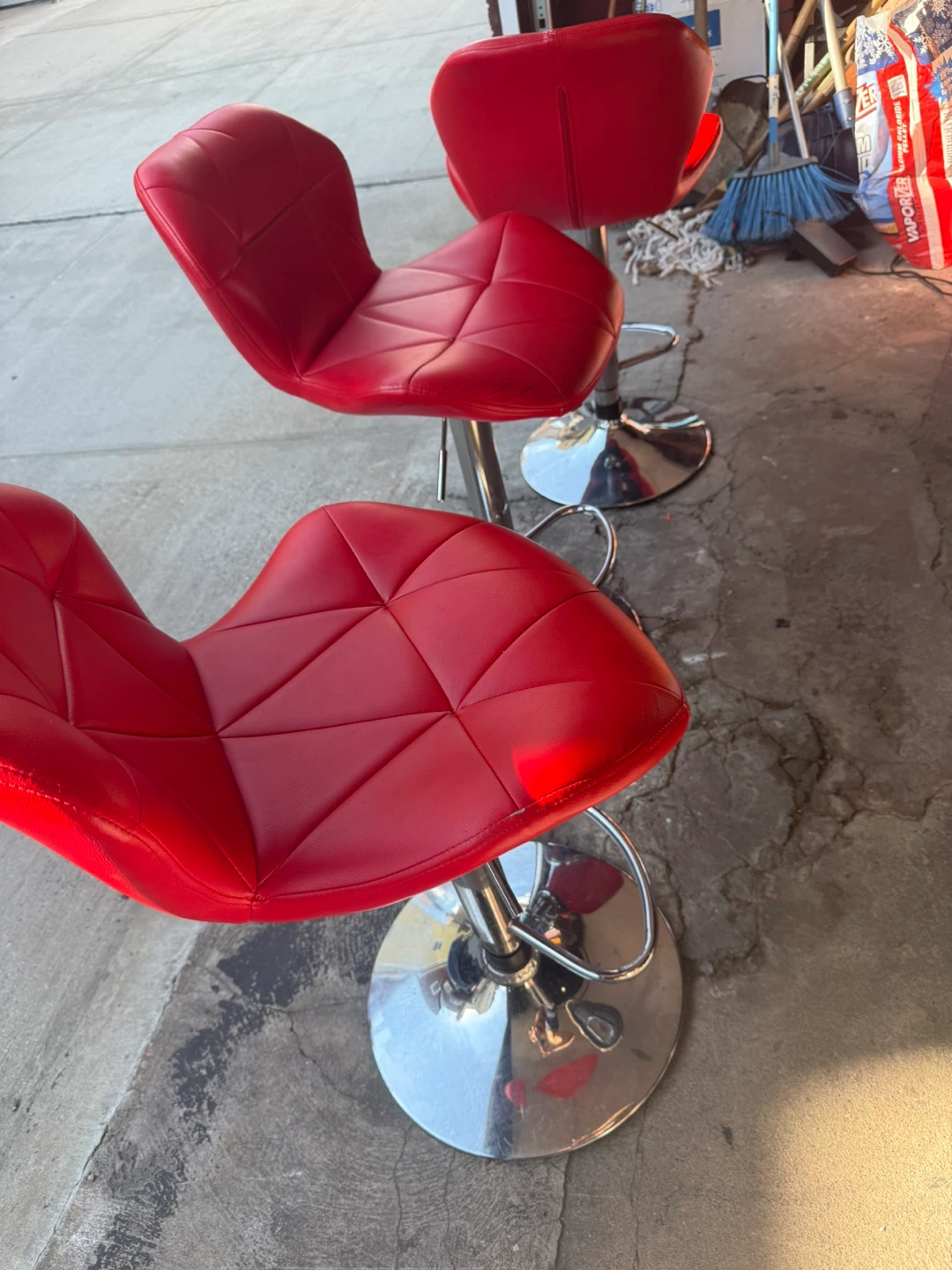 Red Bar Stools (Set of 3) - photo 5