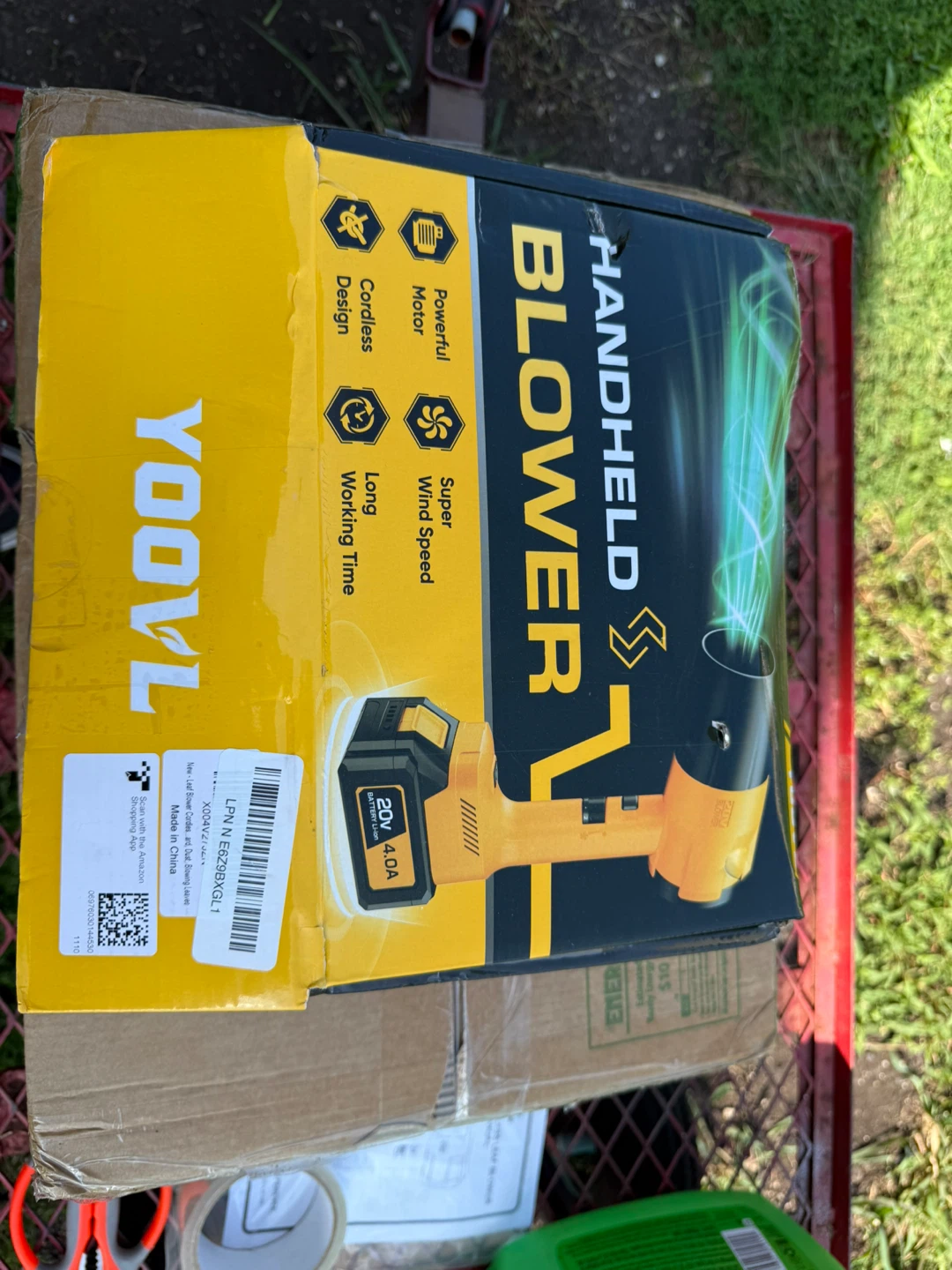 YOVOL Handheld Leaf Blower Cordless 20V 4.0AH