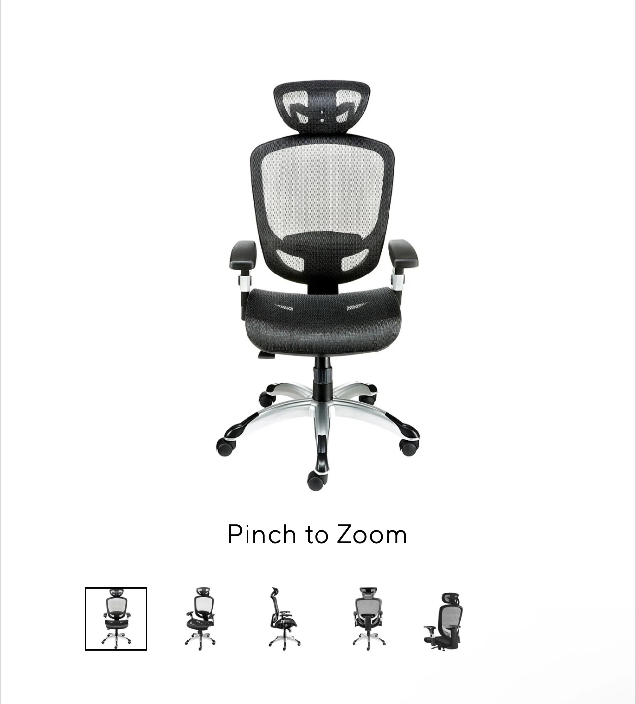 Ergonomic Mesh Office Chair with Headrest