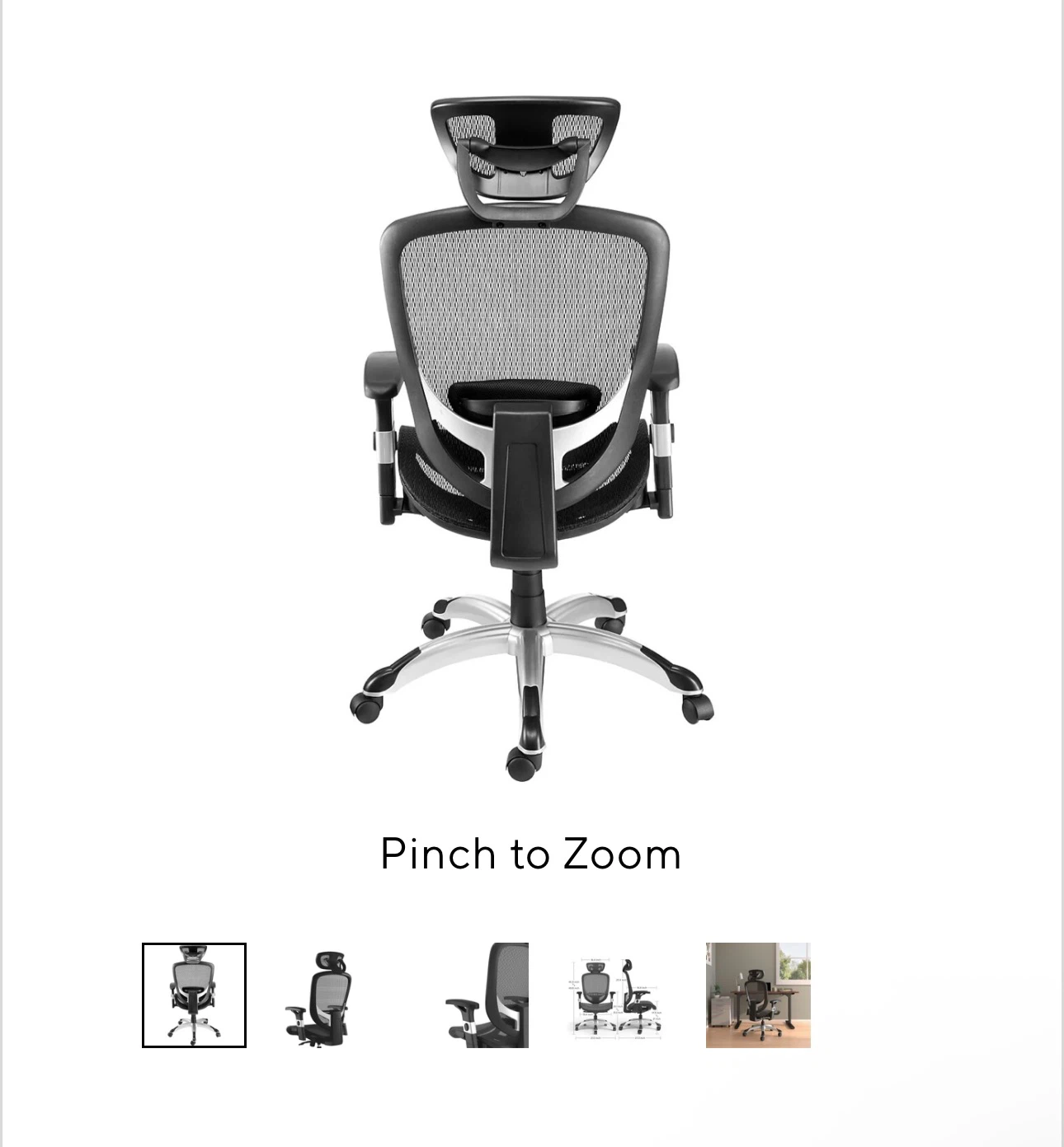 Ergonomic Mesh Office Chair with Headrest - photo 2