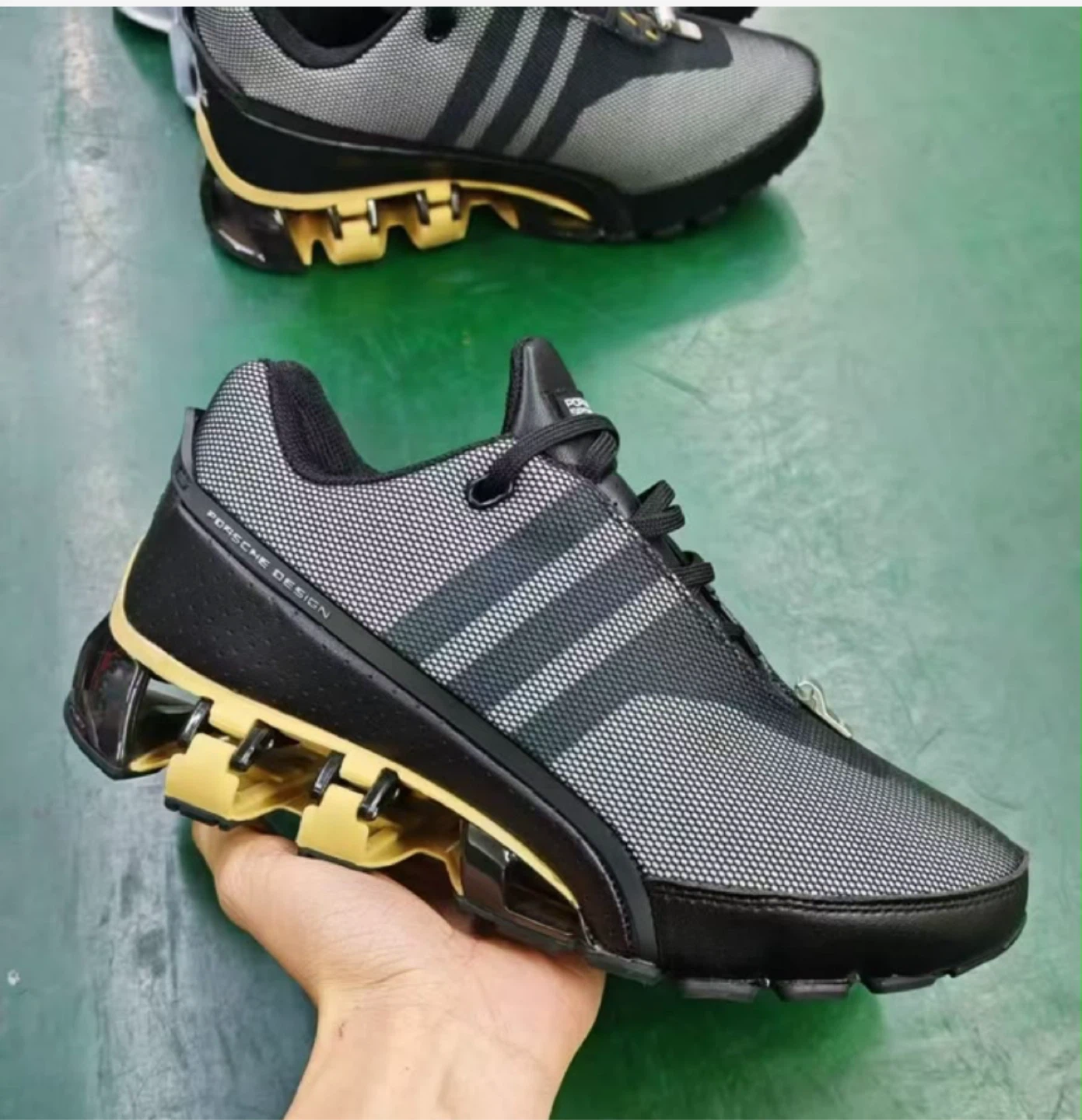 Adidas Porsche Design Running Shoes Black Gold Men's