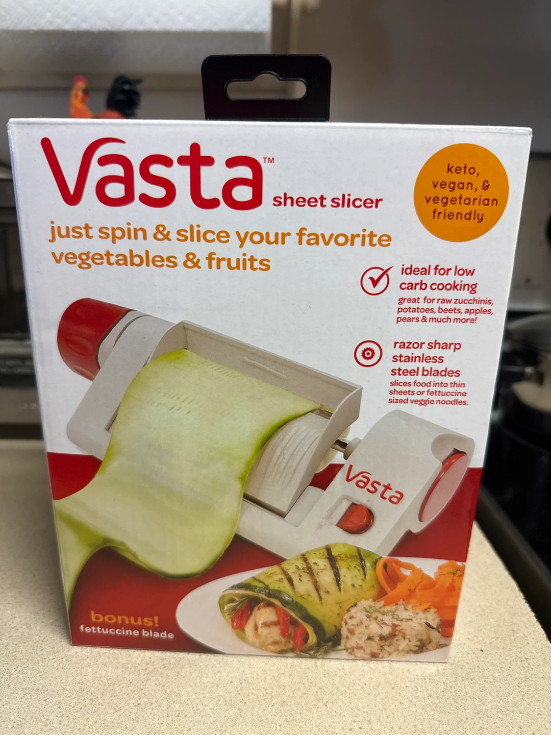 Vasta Sheet Slicer with Bonus Fettuccine Blade