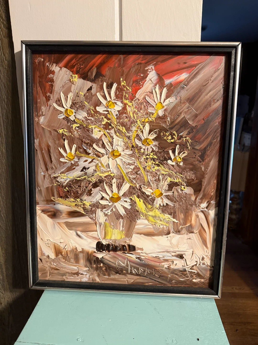 1998 Morris Katz Daisy painting