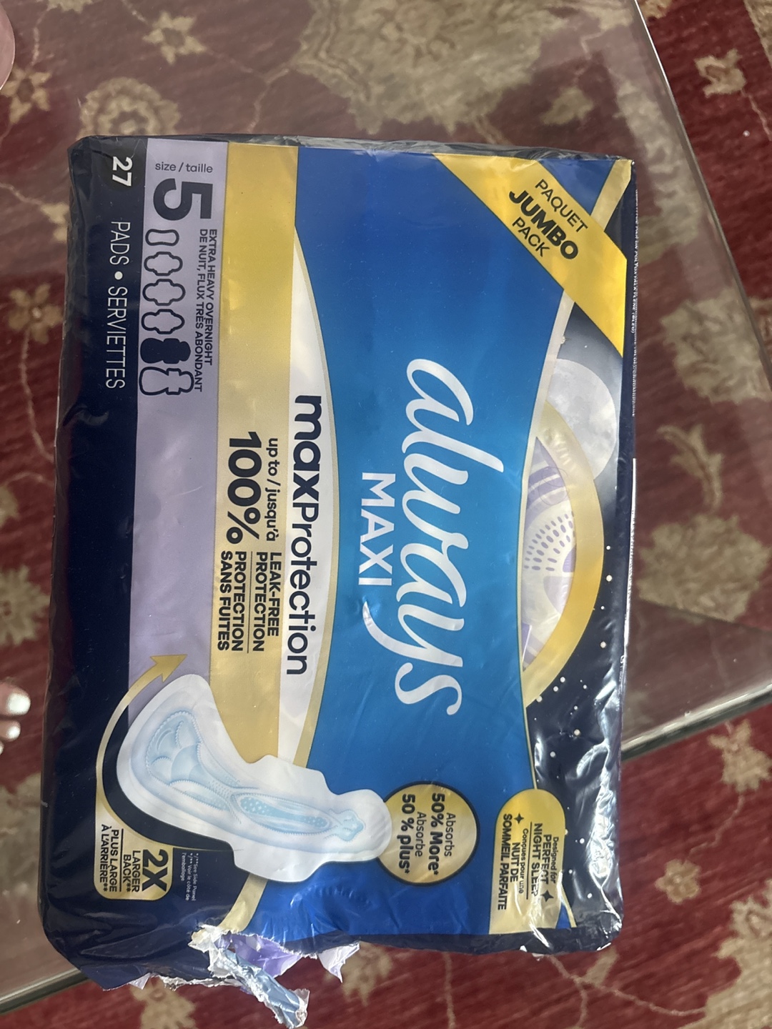 Always Maxi Pads - Size 5 - Jumbo Pack