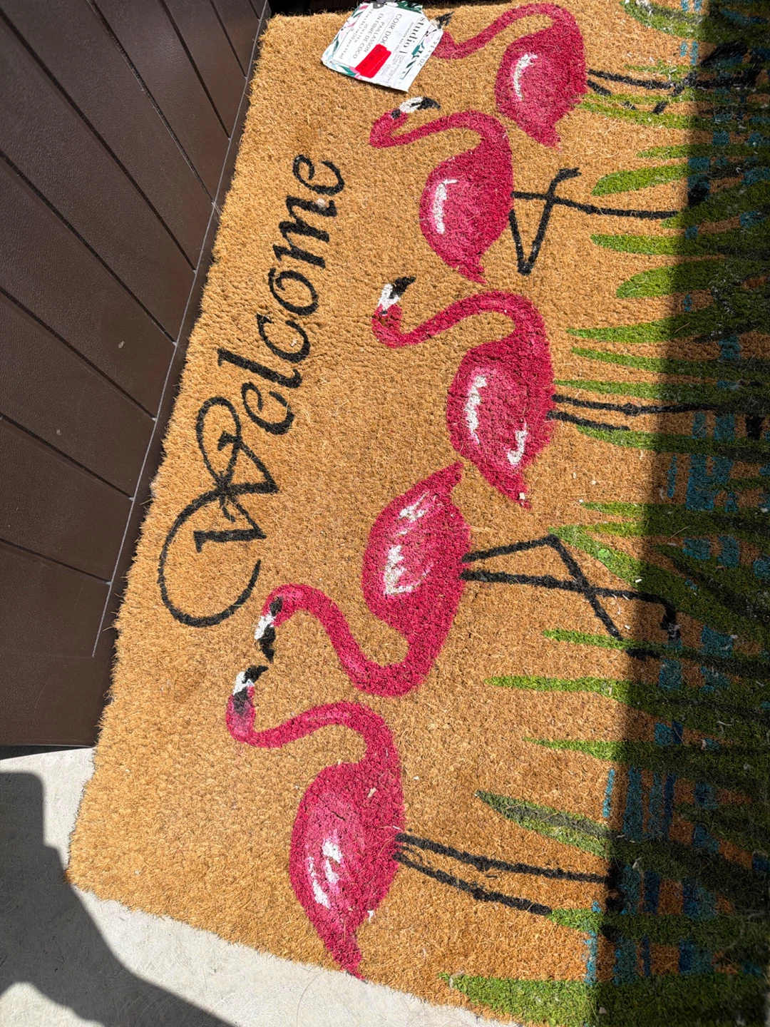 Flamingo Welcome Doormat $5 - photo 2