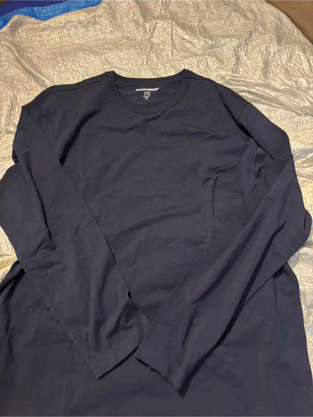 NWOT ladies Rough Dress Long Sleeve Shirt XL/TG Navy