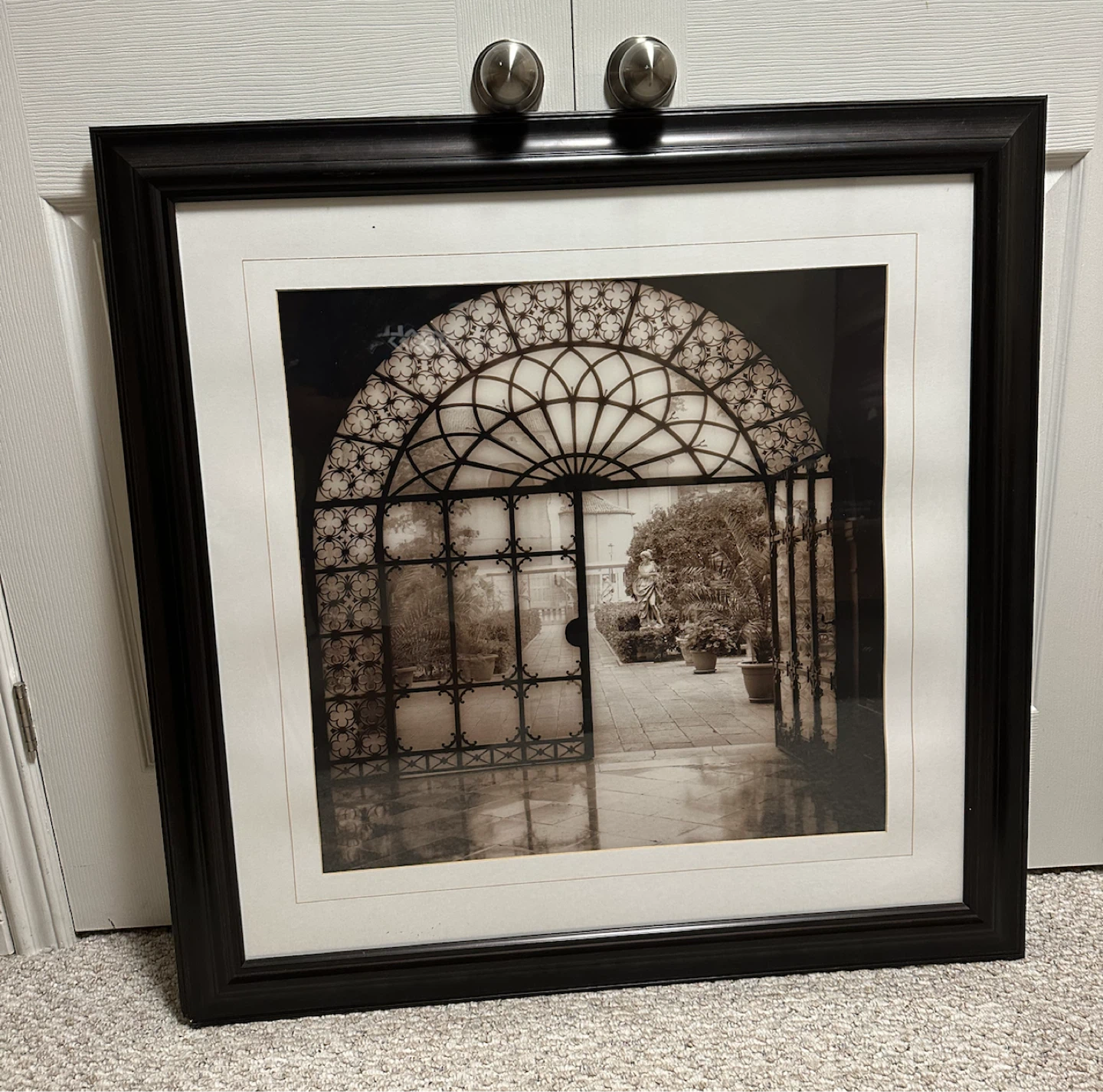 Framed Print with Archway Scene