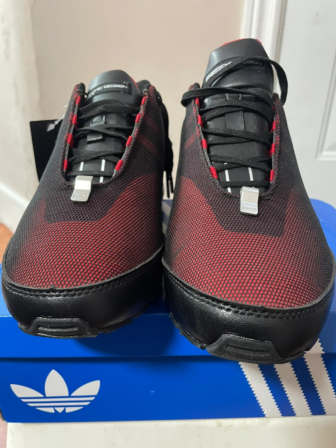 Adidas Porsche Design Black Red Running Shoes - photo 3