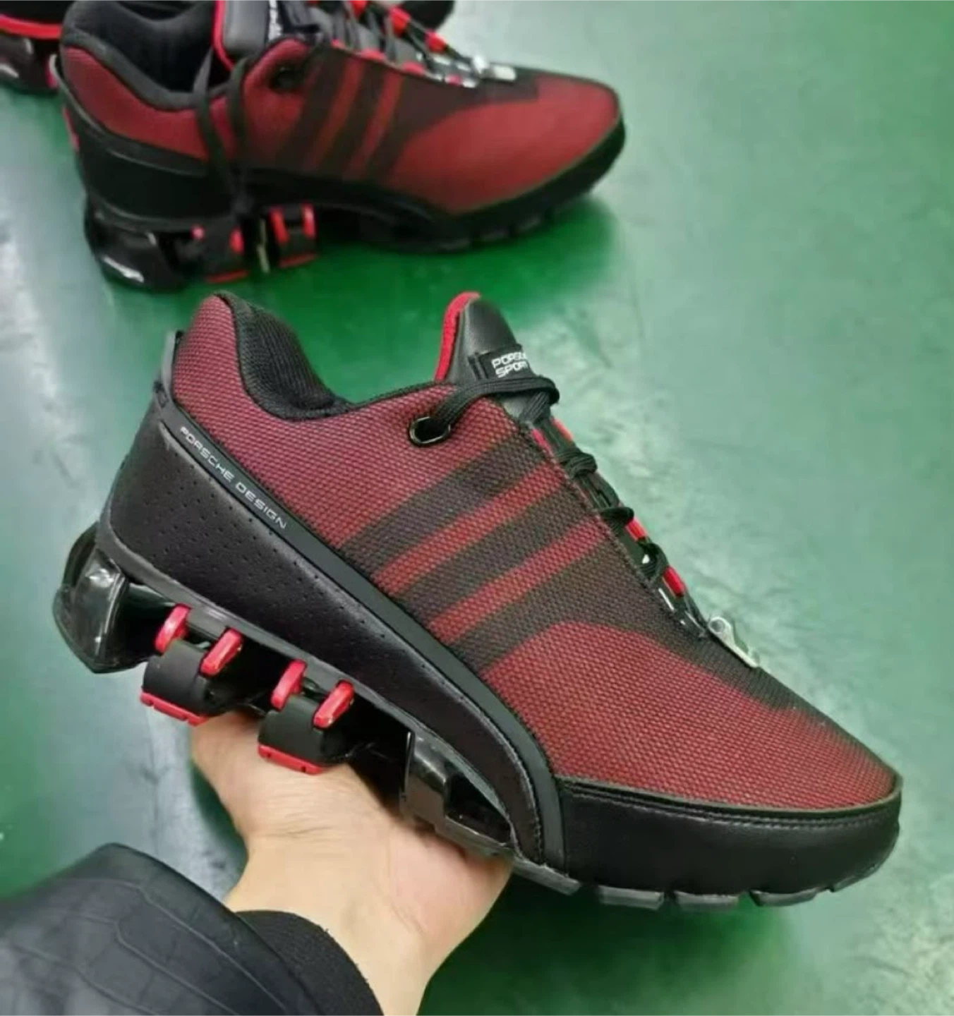 Adidas Porsche Design Black Red Running Shoes