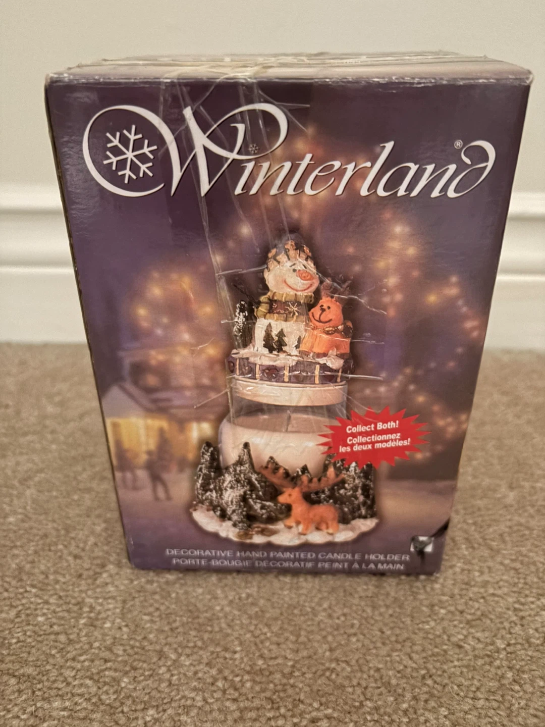 Winterland Decorative Hand Painted Candle Holder - photo 2