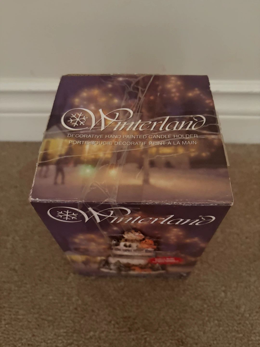 Winterland Decorative Hand Painted Candle Holder - photo 3