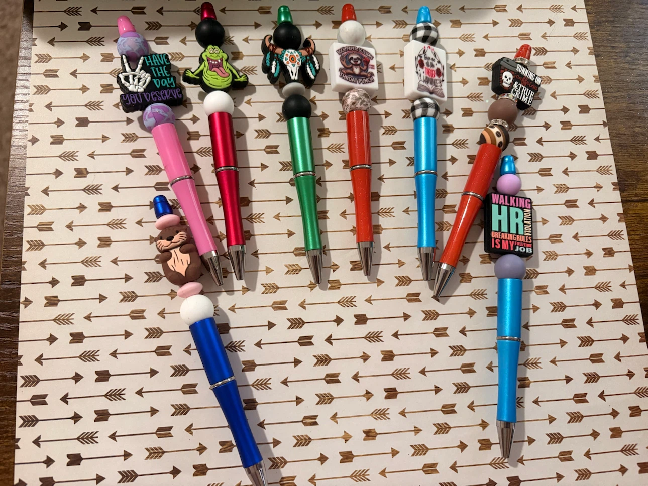 Silicone bead pens
