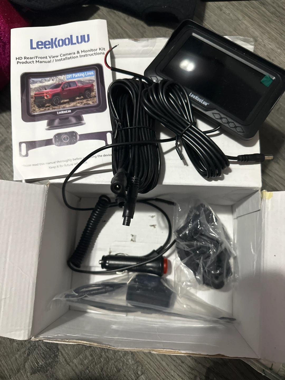 LeeKooLuu HD Rear/Front View Camera & Monitor Kit