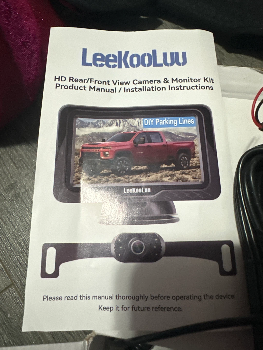 LeeKooLuu HD Rear/Front View Camera & Monitor Kit - photo 4