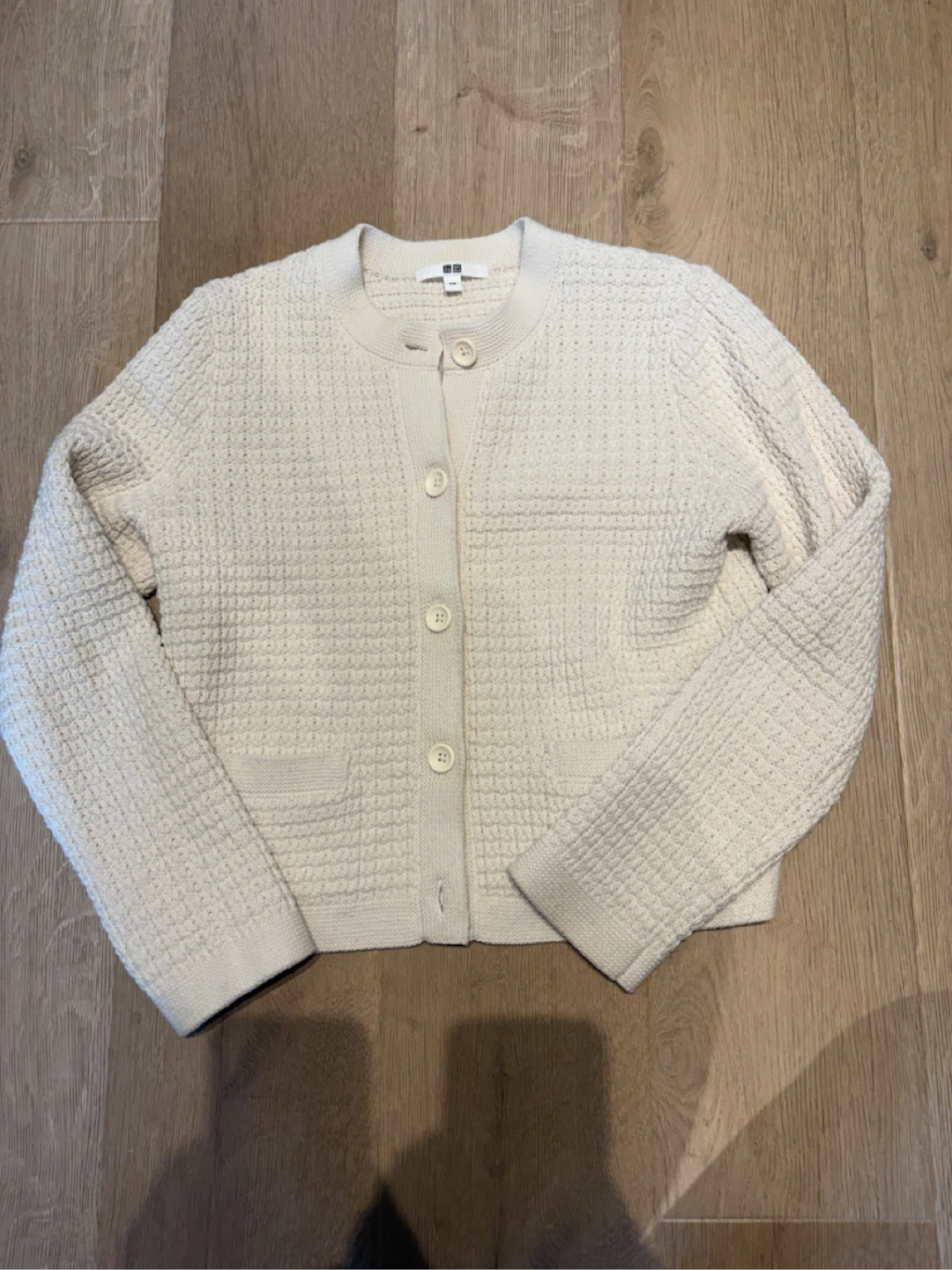 Uniqlo Cream/off white Knit Cardigan S/P