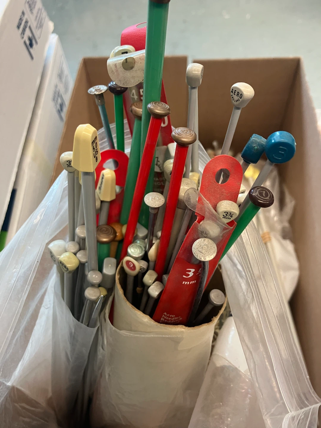 Assorted Knitting Needles and Accessories
