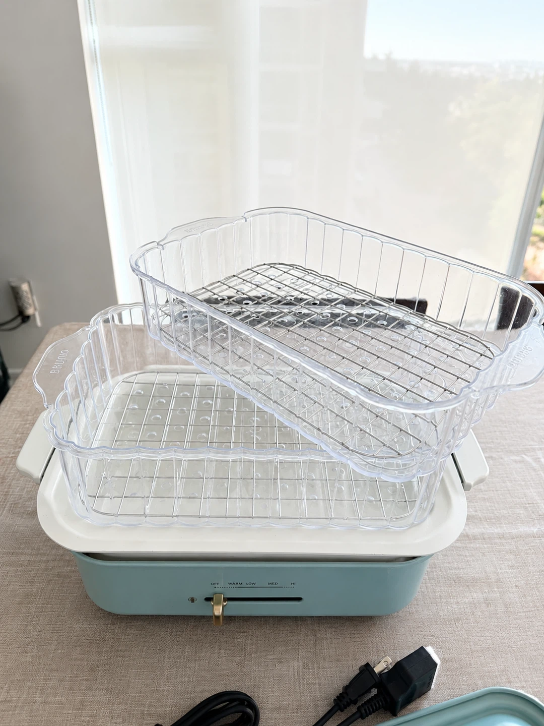 BRUNO Compact Hot Plate Steamer and Grill Plates - photo 3