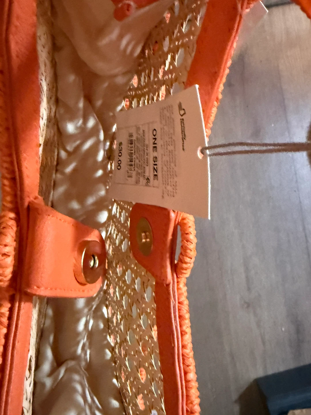 Orange Slice Woven Tote Bag - photo 3