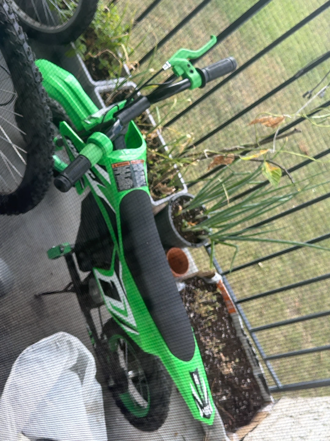 Green Electric Dirt Bike for Kids