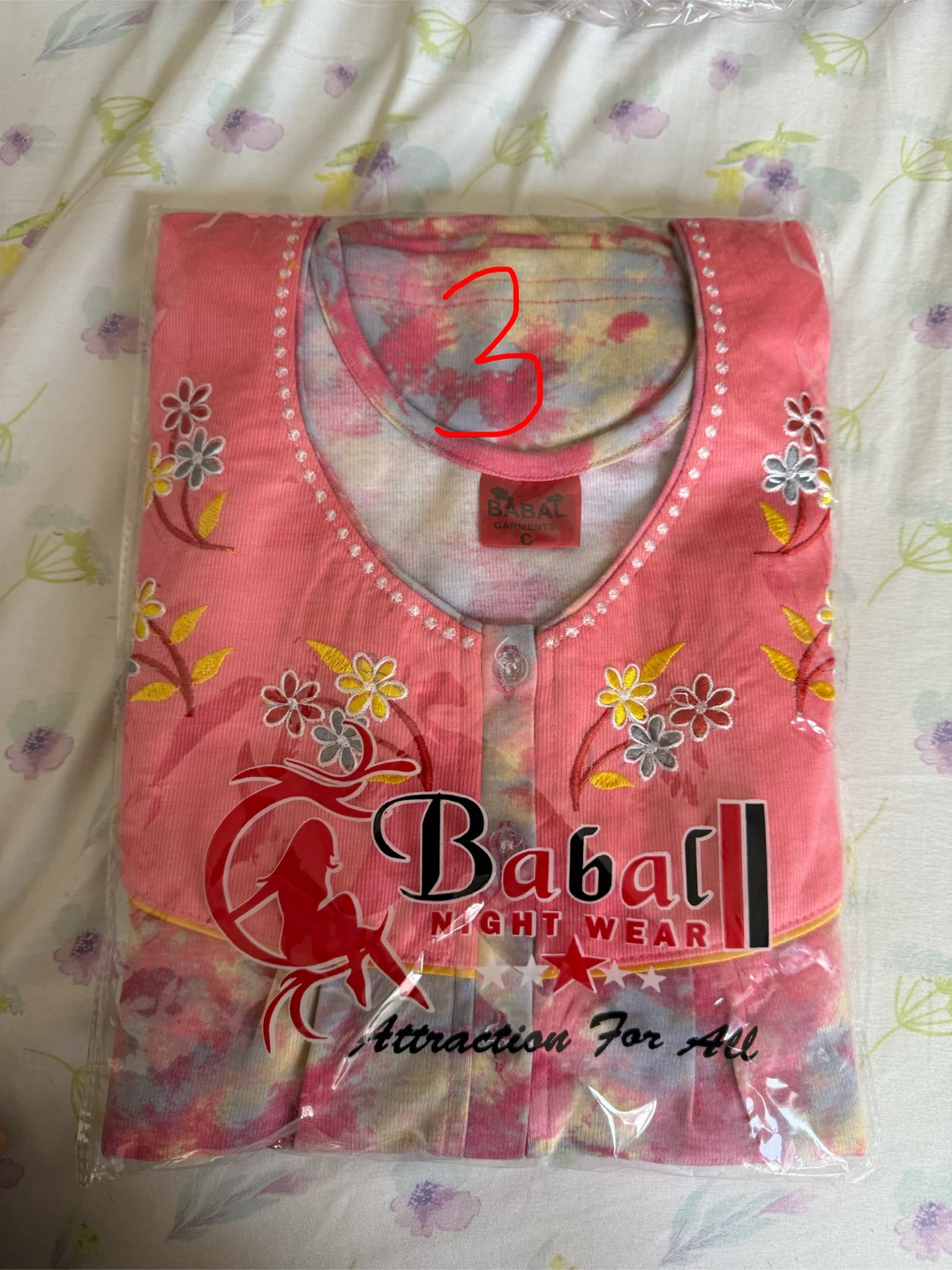 Asian Queen Nighty XXL Pink Floral - photo 3