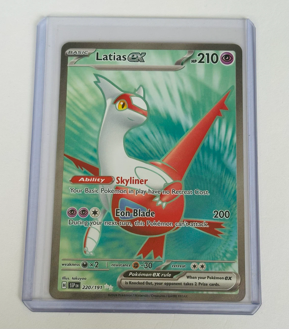 Pokemon Surging Sparks Latias EX Trading Cards (3) - photo 4