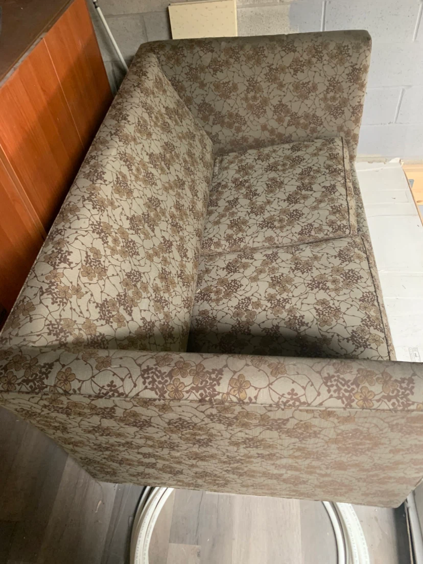 Floral Pattern Loveseat Sofa