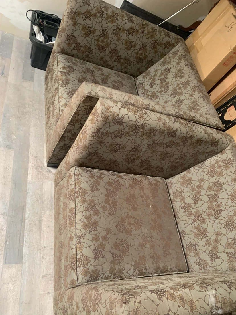Floral Pattern Loveseat Sofa - photo 2