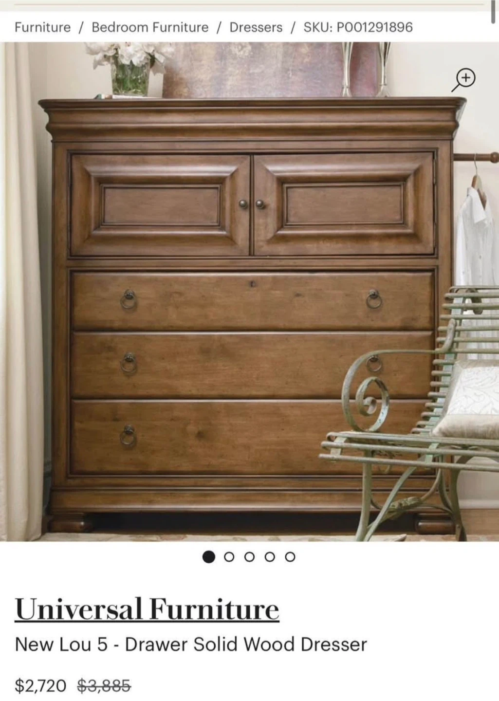 BRAND NEW – NEVER USED Universal Furniture Solid Wood Dresser - photo 2