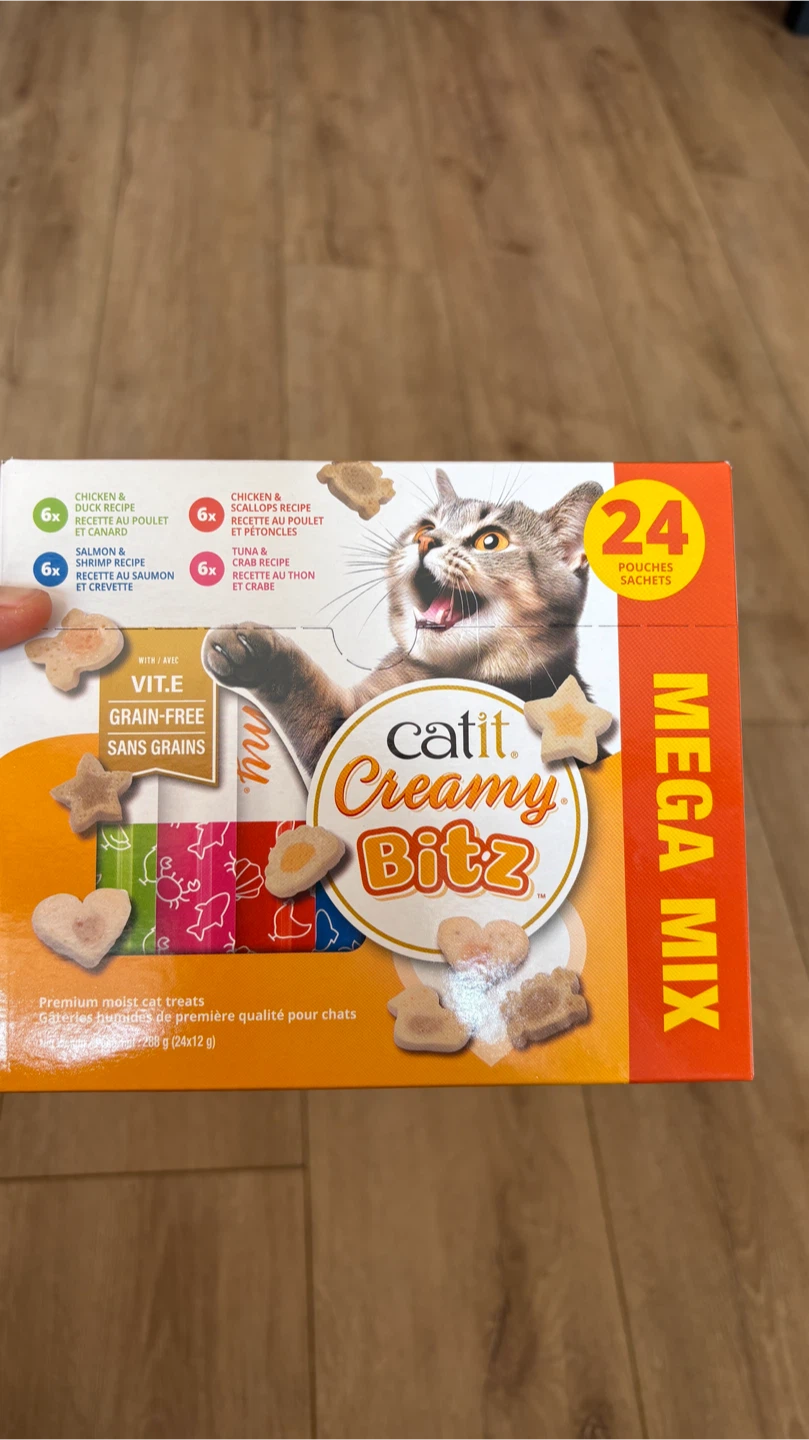 Catit Creamy Bitz Mega Mix - 24 Pouches