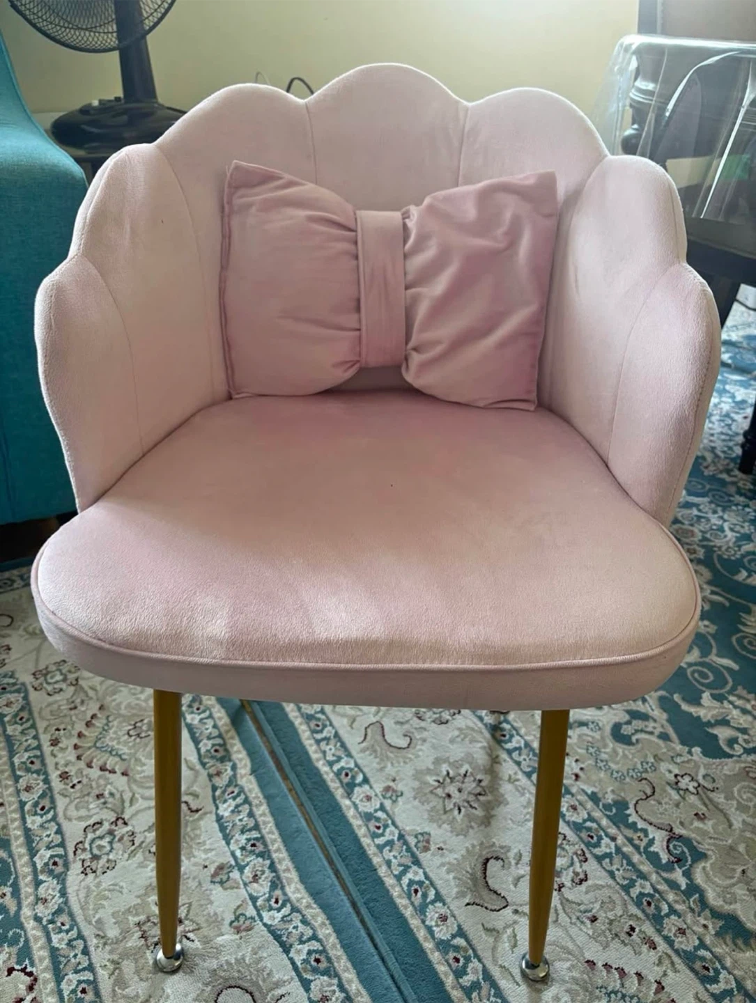 Pink Vanity Shell Chair