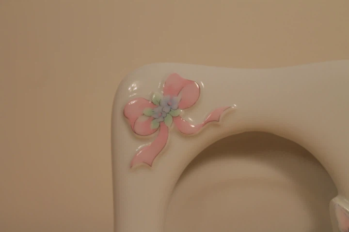 Ceramic Cat and Bow Design Picture Frame - photo 3