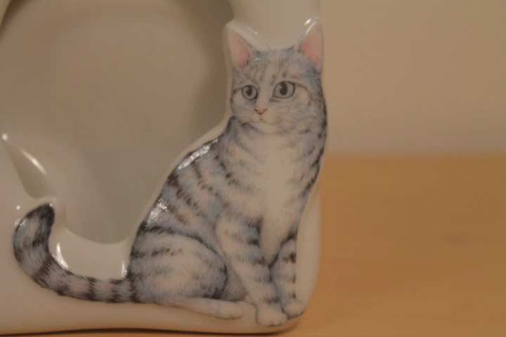 Ceramic Cat and Bow Design Picture Frame - photo 4