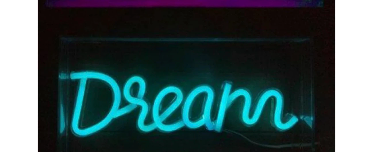 Neon "Dream" Light Sign - photo 2