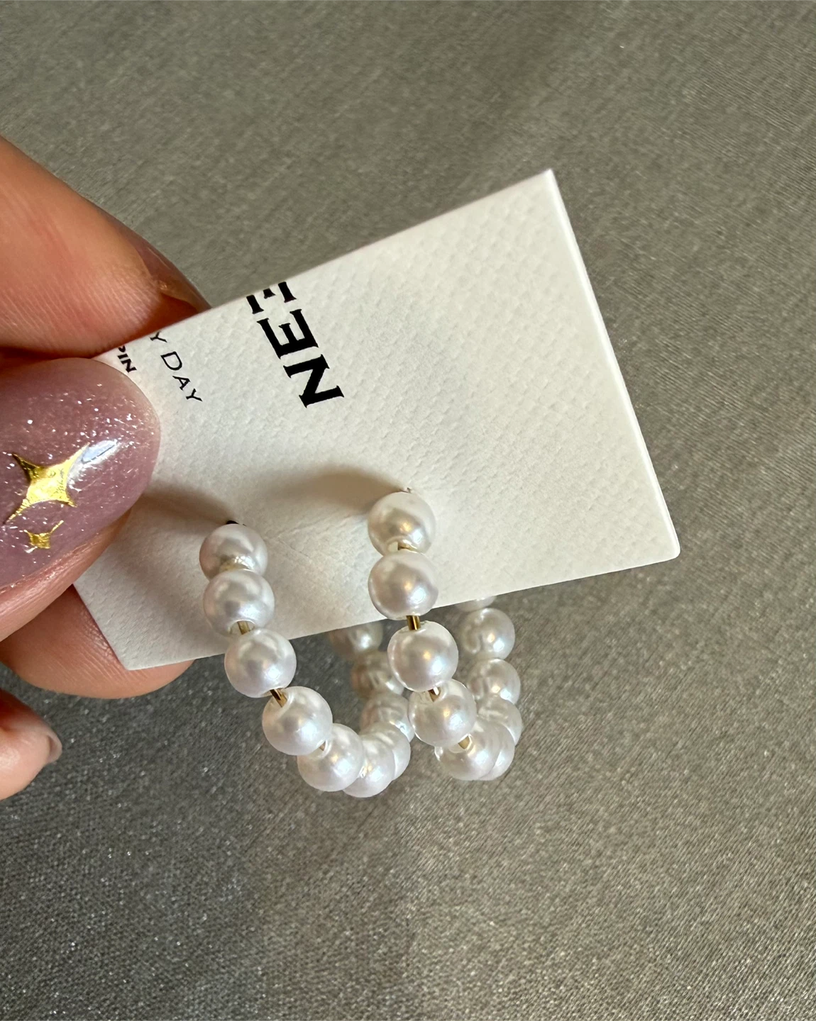 Pearl Hoop Earrings