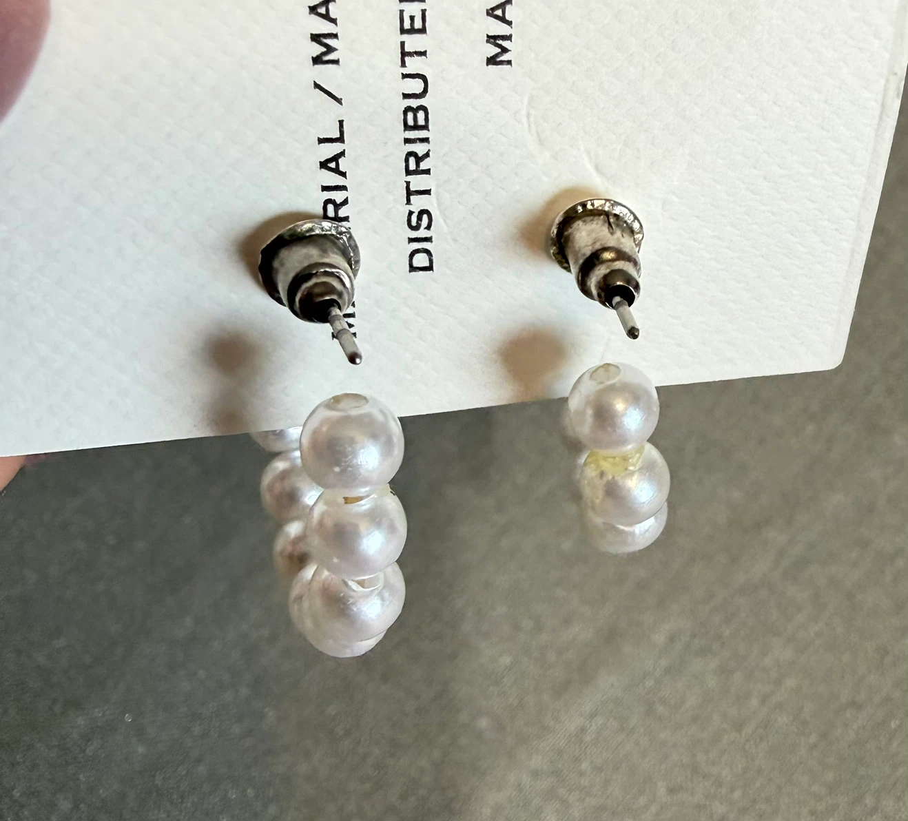 Pearl Hoop Earrings - photo 3