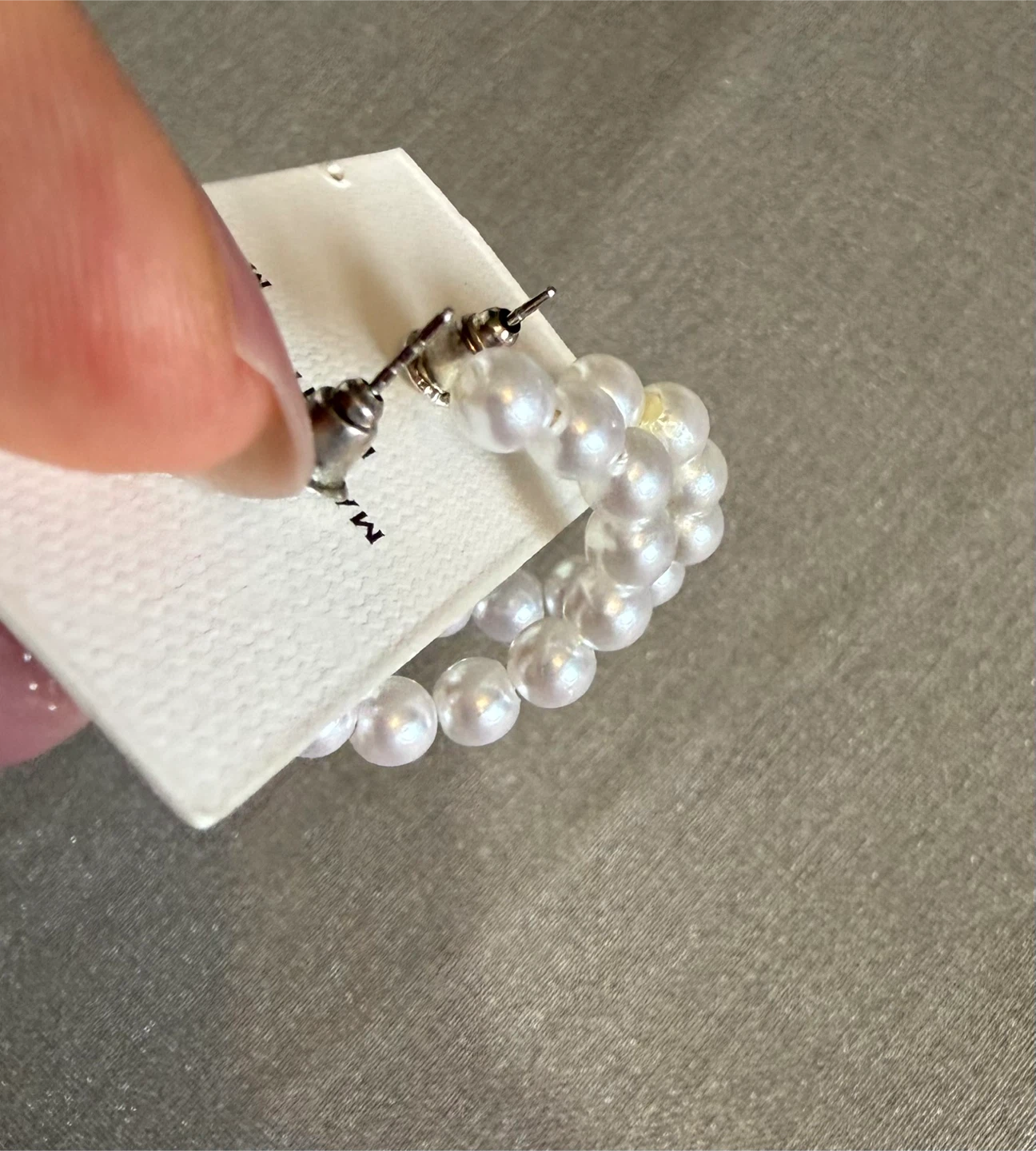 Pearl Hoop Earrings - photo 4