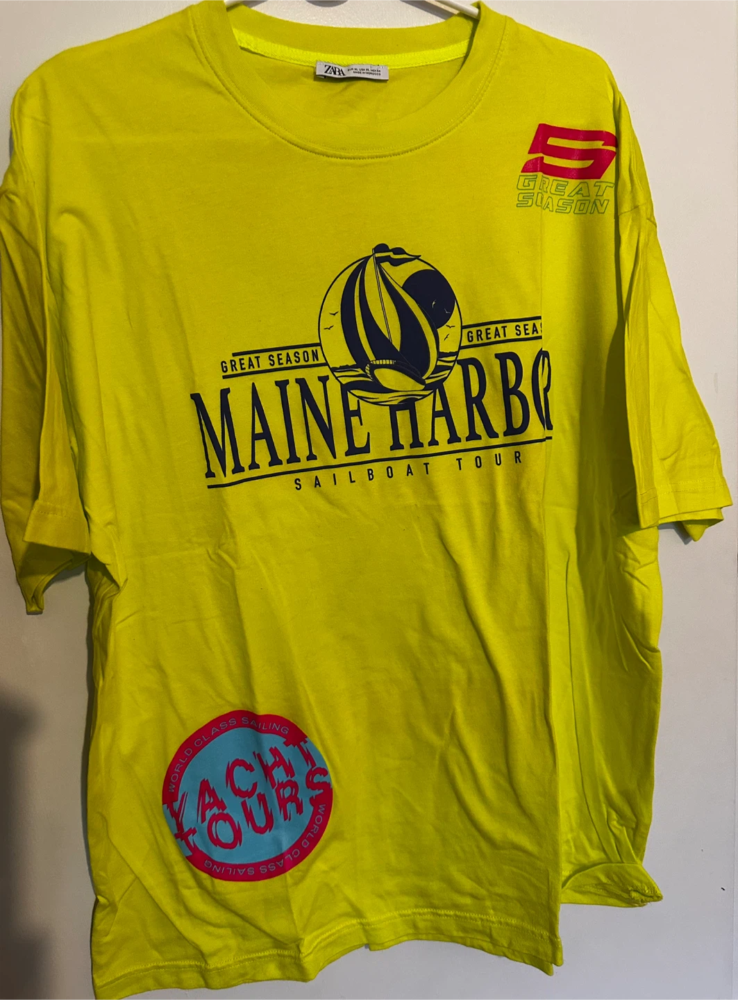 ZARA MAINE HARBOR Sailboat Tour T-Shirt