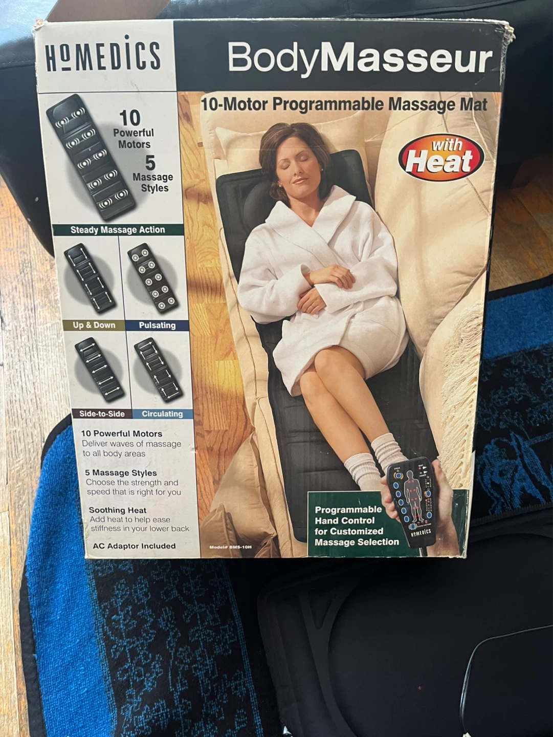 HoMedics BodyMasseur 10-Motor Programmable Massage Mat with Heat