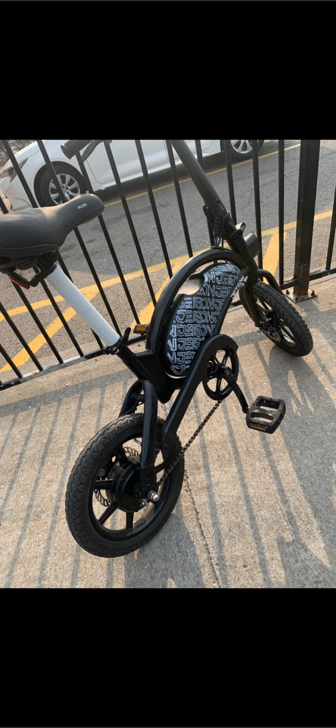 Black Electric Bicycle
