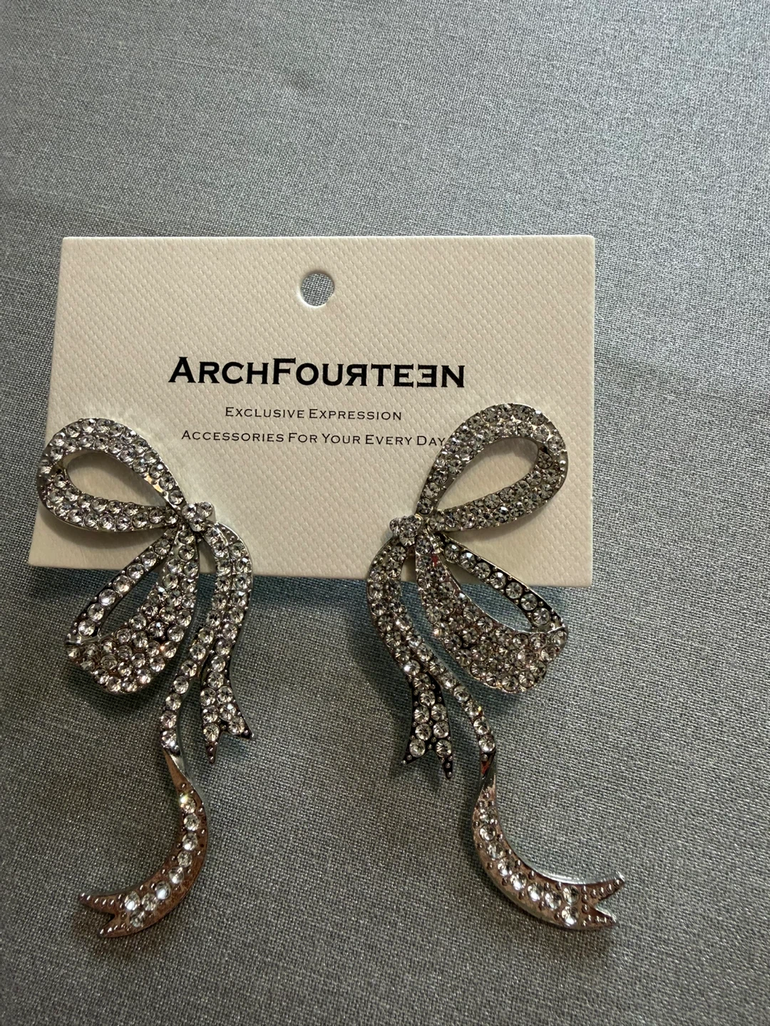 ARCHFOURTEEN Bow Drop Earrings