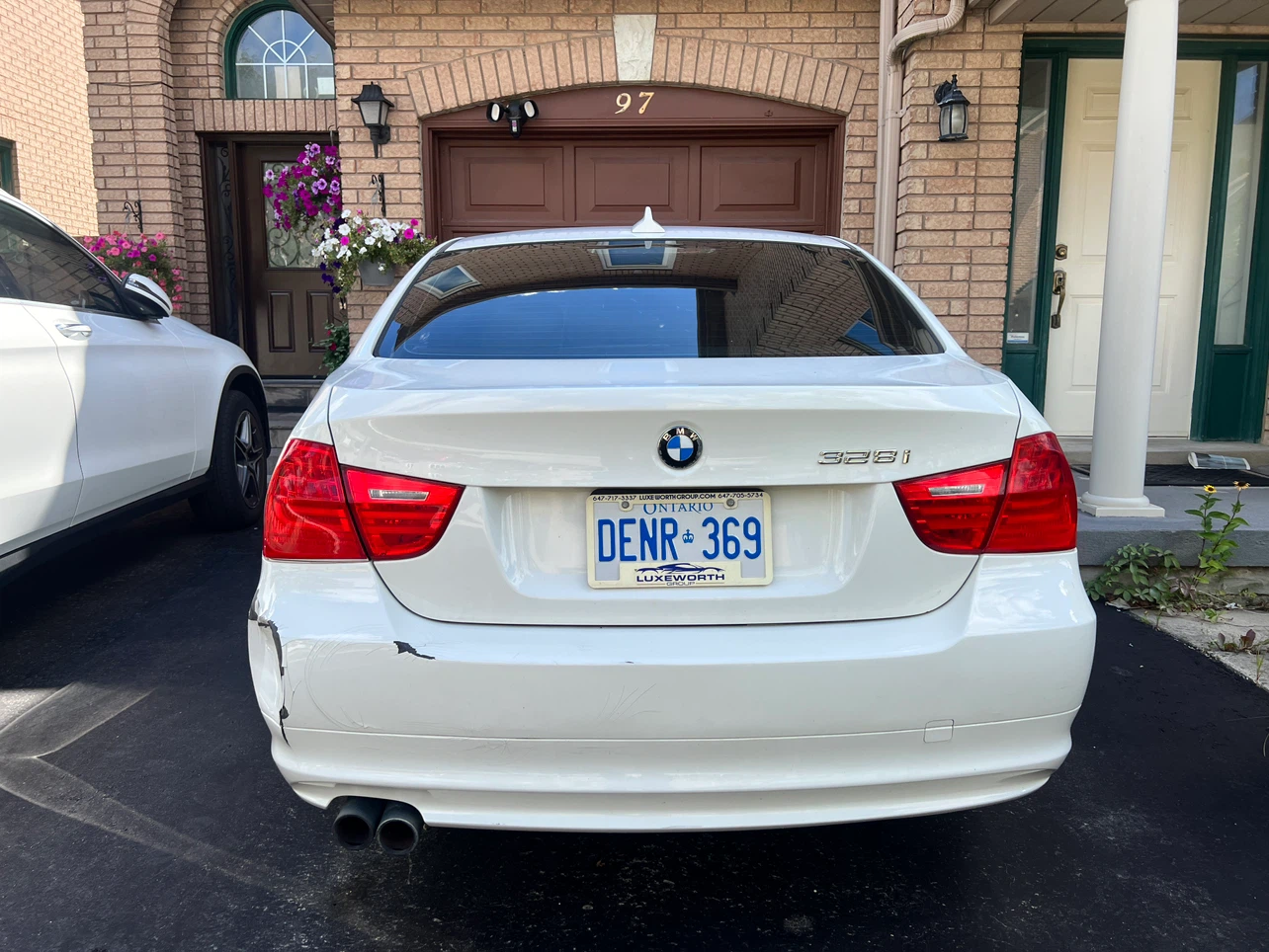 White BMW 328i Sedan RWD