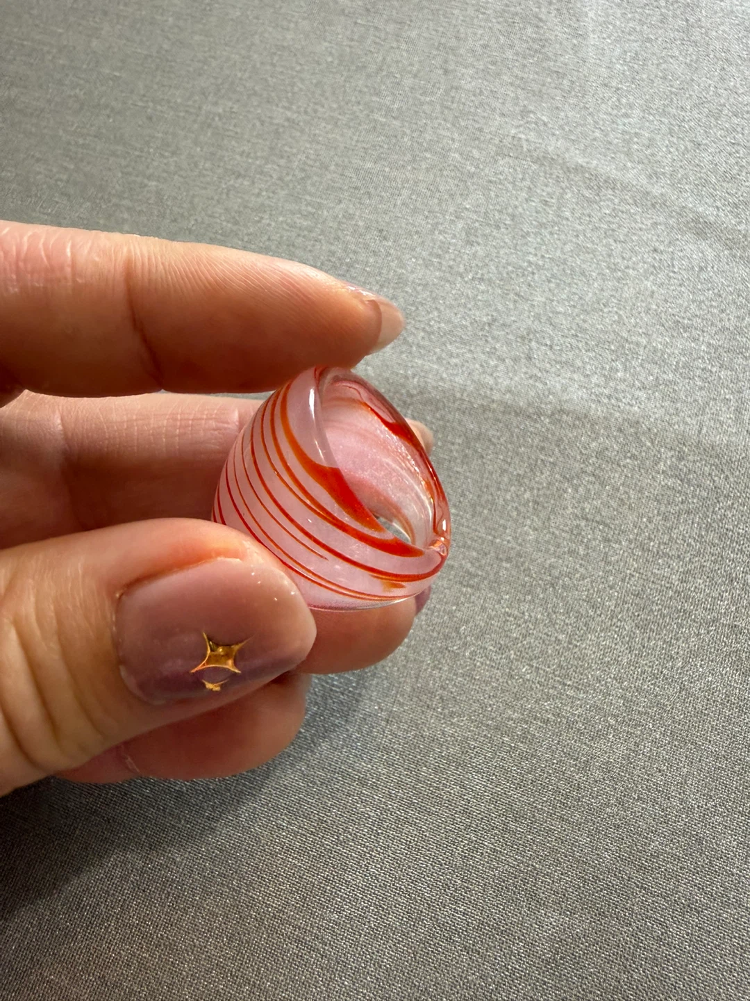 Glass Swirl Ring - photo 5