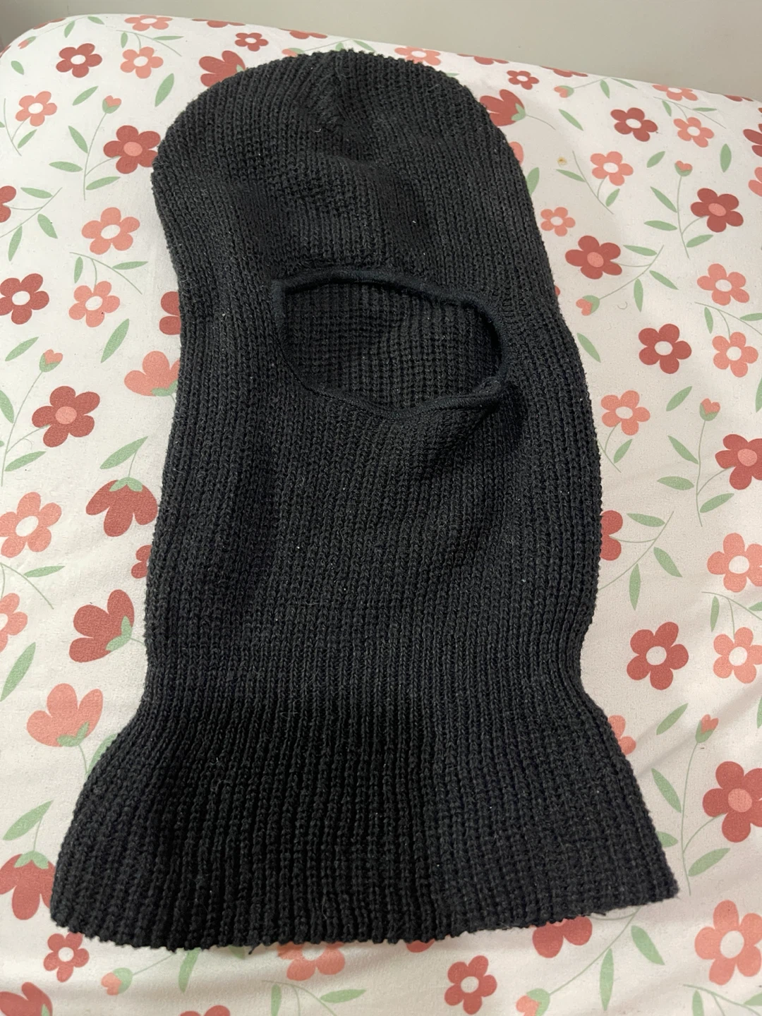 Black Knit Balaclava Ski Mask