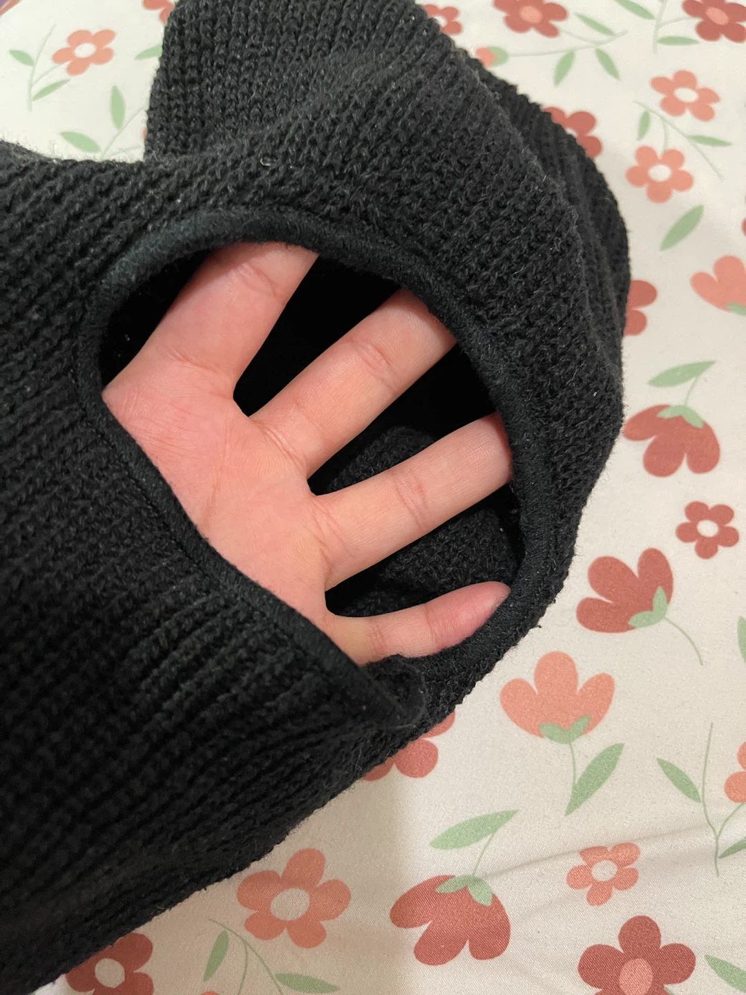 Black Knit Balaclava Ski Mask - photo 2