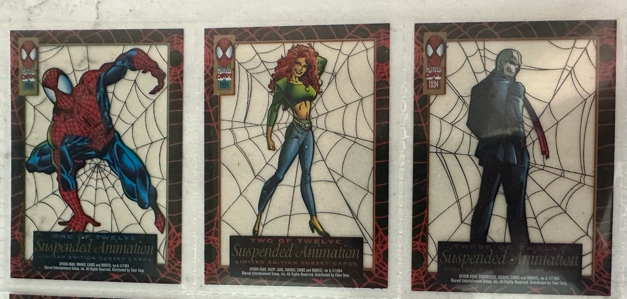 1994 Fleer Marvel Spider-Man Suspended Animation Cards - photo 2