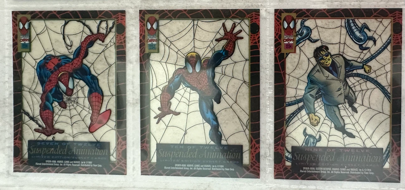 1994 Fleer Marvel Spider-Man Suspended Animation Cards - photo 4